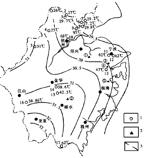 浙江省地?zé)豳Y源分布規(guī)律